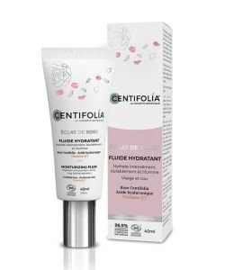 FLUIDE HYDRATANT ECLAT DE ROSE BIO, 40&nbsp;ml